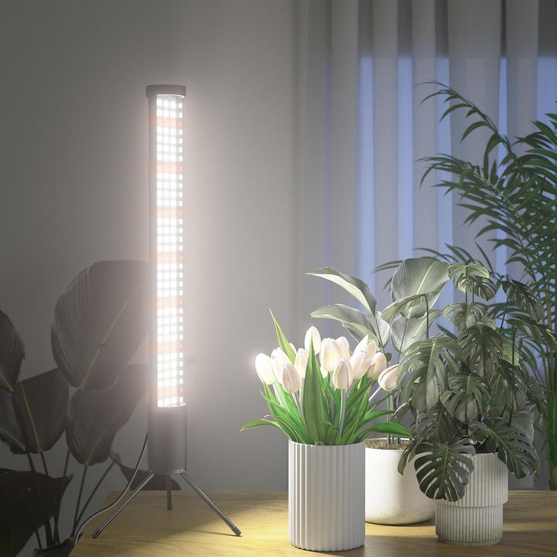 AWLYLNLL Store 2 Pack Grow Lights for Indoor Plant, 6000K T10 Vertical Standing LED Full Spectrum Plant Lights for Indoor Growing, 5-Level Dimmable, Auto On Off Timing 4/8/12/18Hrs,18.9‘’ Height - Image 3